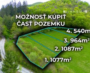 IBA U NÁS! Pozemok na stavbu chaty s výhľadom nad Belušou