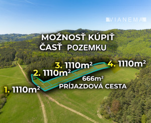 IBA U NÁS! Rekreačný pozemok s výhľadom - Zubák pri Púchove