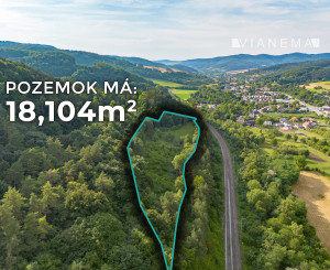 IBA U NÁS! Pozemok 1,8 ha pod lesom-Púchov-Vieska-Bezdedov