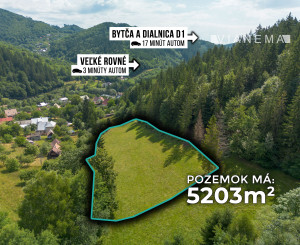 IBA U NÁS! 5203 m² stavebného pozemku v obci Veľké Rovné.