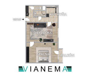 IBA U NÁS! Na predaj 2-izbový byt Bohdanovce, Košice-okolie