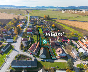 IBA U NÁS: Na predaj stavebný pozemok - 1460 m² v obci Mošovce