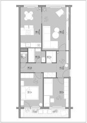 PRIPRAVUJEME! 3 izbový byt, loggia, Košice, Pražský typ