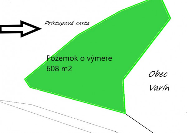 PRIPRAVUJEME do ponuky rekreačný pozemok Varín 608 m2