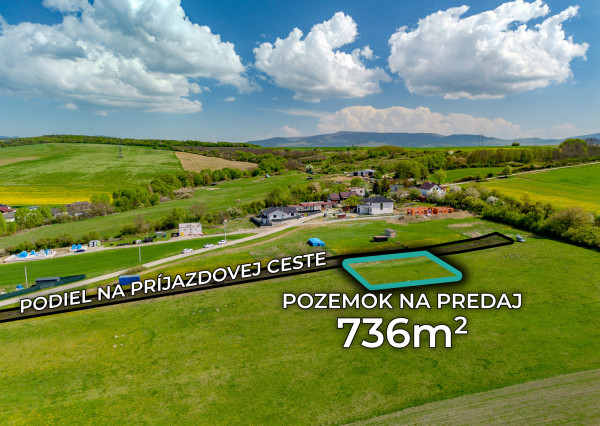PREDANÉ! IBA U NÁS! Pozemok pre RD v obci Chrastné