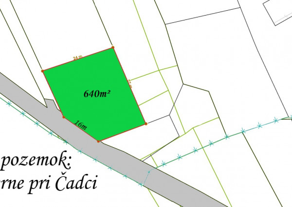 IBA U NÁS! Stavebný pozemok v obci Čierne, Čadca - 640 m²