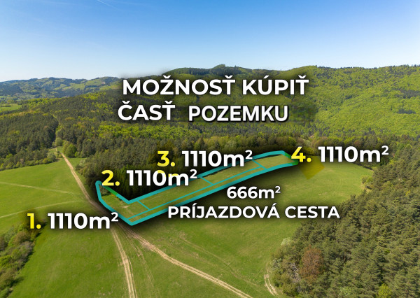 IBA U NÁS! Rekreačný pozemok s výhľadom - Zubák pri Púchove
