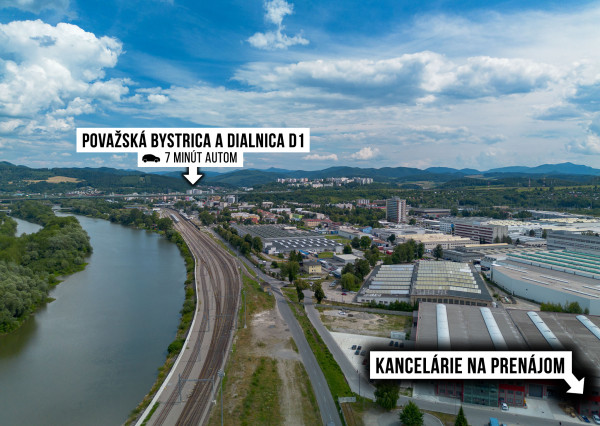 IBA U NÁS! Na prenájom poschodie v budove v Považskej Bystrici