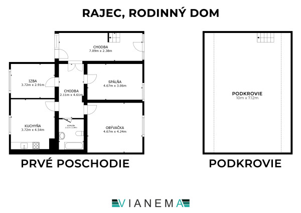 REZERVOVANÉ!  Na predaj RD so záhradou v Rajci, okres Žilina