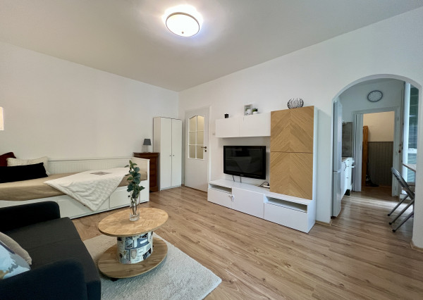 IBA U NÁS! Prenájom 1-izbového bytu s klímou a loggiou, BA-Rača