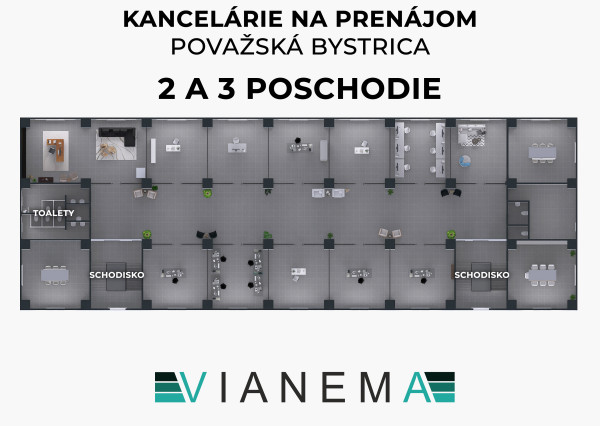 IBA U NÁS! Kancelárske priestory na prenájom v Pov.Bystrici
