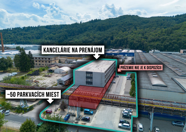 IBA U NÁS!Na prenájom 3-podlažná budova v Považskej Bystrici