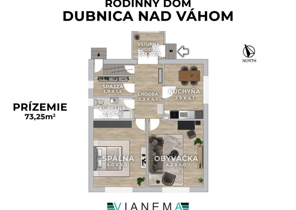 IBA U NÁS! Dom s väčšou záhradou a výhľadom - Dubnica n./V.
