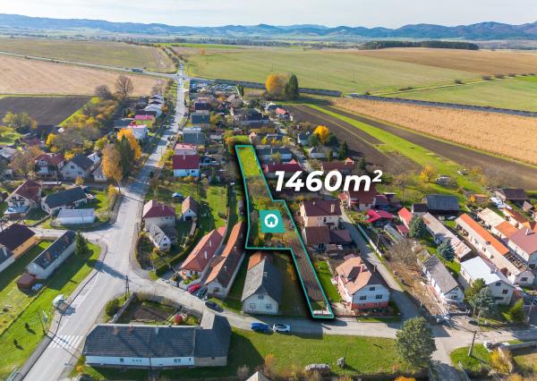 IBA U NÁS: Na predaj stavebný pozemok - 1460 m² v obci Mošovce