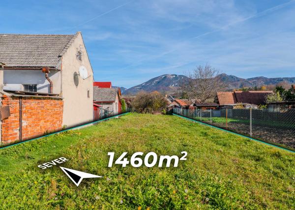 IBA U NÁS: Na predaj stavebný pozemok - 1460 m² v obci Mošovce