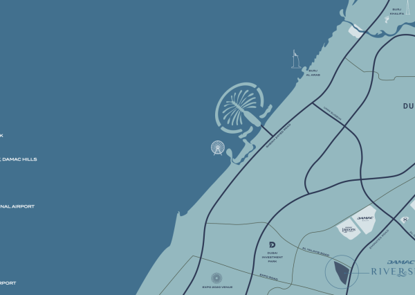 IBA U NÁS! Apartmán (90m2) s projekte RIVERSIDE, DUBAJ, SAE