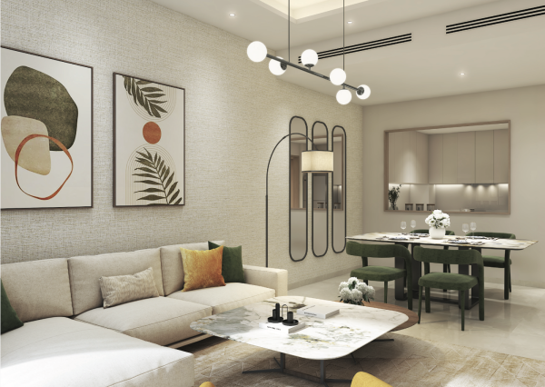 IBA U NÁS! Apartmán (90m2) s projekte RIVERSIDE, DUBAJ, SAE