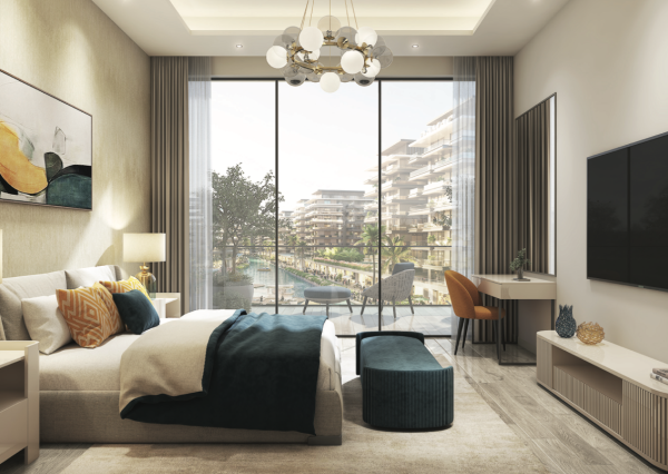 IBA U NÁS! Apartmán (90m2) s projekte RIVERSIDE, DUBAJ, SAE