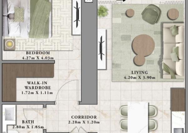 IBA U NÁS! Apartmán od developera EMAAR, DUBAI,SAE