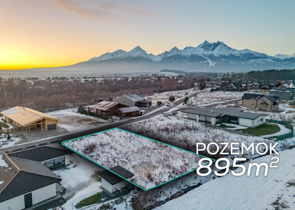 IBA U NÁS! Slnečný stavebný pozemok vo Veľkej Lomnici