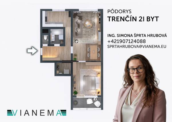 IBA U NÁS! Na predaj 2i byt Trenčín, Juh- Halalovka