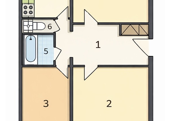 IBA U NÁS! PRIPRAVUJEME 3 izbový byt s loggiou, 75m2, Košice
