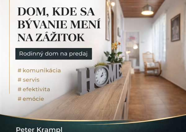 IBA U NÁS! Dom s výhľadom na Čachtický hrad, Višňové, NMnV