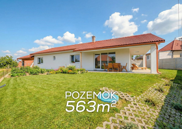 IBA U NÁS! Novostavba 4i. bungalov BYSTRIČANY okr. Prievidza