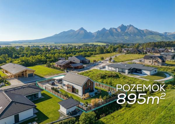 IBA U NÁS! Jedinečný stavebný pozemok vo Veľkej Lomnici