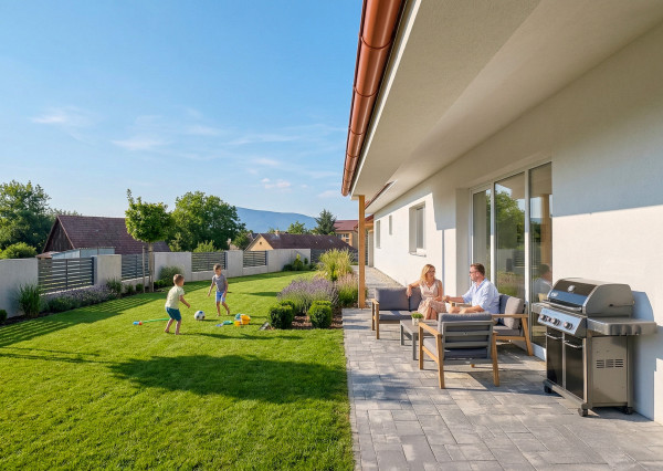 IBA U NÁS! Novostavba 4i. bungalov BYSTRIČANY okr. Prievidza