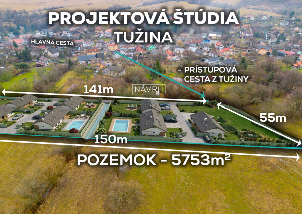 IBA U NÁS!Na predaj stavebné pozemky od 462m2, Tužina okr.PD