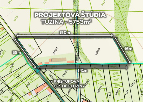 IBA U NÁS!Na predaj stavebné pozemky od 462m2, Tužina okr.PD