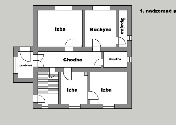 IBA U NÁS! 7 izbový dom s veľkým pozemkom 1685 m2 v pôvodnej časti Miloslavova - Investičná príležitosť
