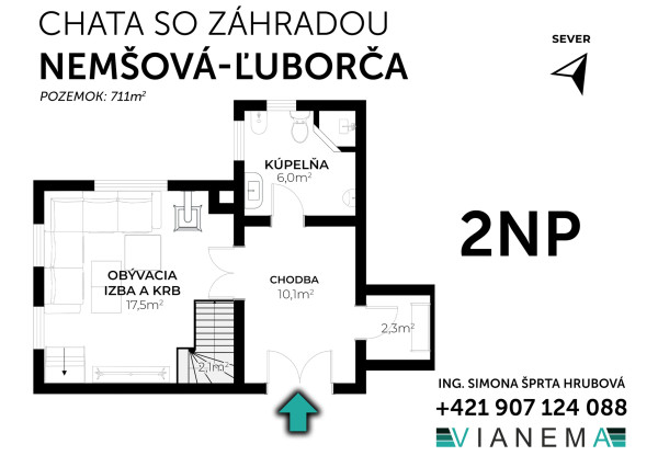 IBA U NÁS! Na predaj záhradná chatka so záhradou, 711 m2,Nemšová-Ľuborča
