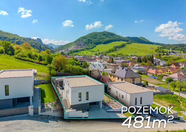IBA U NÁS!Na predaj 5i novostavba,Jablonové, okr.Bytča 481m2