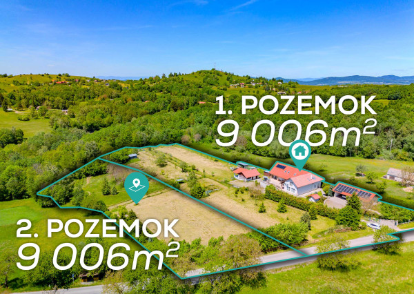 IBA U NÁS! Veľký rekreačný pozemok, 9008m2, Nová Baňa
