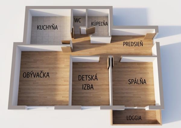 IBA U NÁS! Na predaj príjemný 3 izbový byt na sídlisku KVP