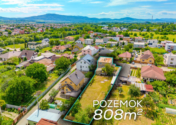 Priestranný 4-izbový dom s pozemkom 808 m² Košice – Krásna