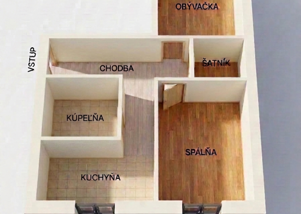 ZREKONŠTRUOVANÝ 2-IZBOVÝ BYT S KLIMATIZÁCIOU, MUKAČEVSKÁ, PO