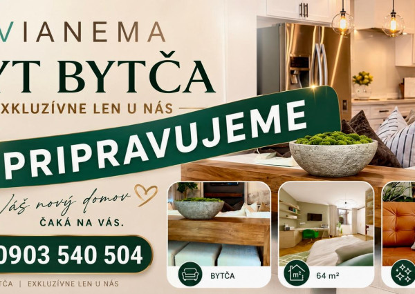 PRIPRAVUJEME! PREDAJ 2-izbový BYT centrum Bytča, BY