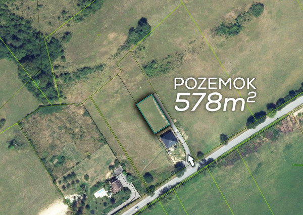 Krásny stavebný slnečný pozemok, 578m2, Prečín, PB