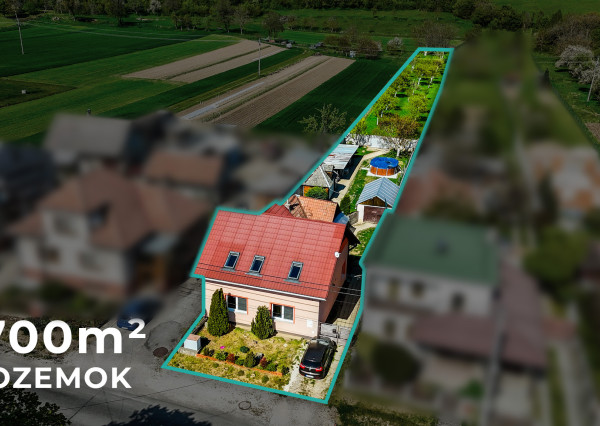Priestranný 4i rodinný dom s bazénom, 2700 m2, Mor. Lieskové
