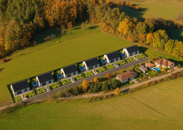 Na predaj 4i rodinný dom 81m2 v projekte Medné House, LR