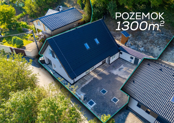 Nadštandardný 5-izbový dom s garážou a pozemkom 1 300 m²