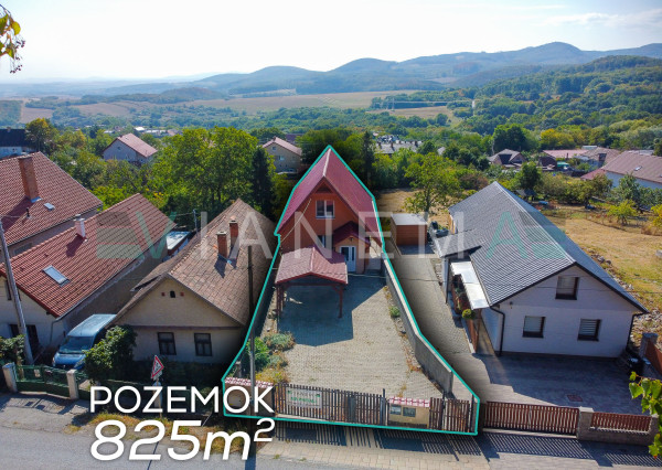 Rodinný dom, 4 izby, pozemok 825m2, IS, Slanec
