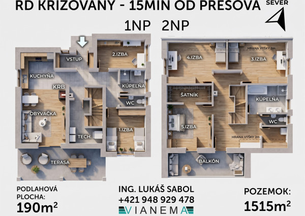 Priestranný 6 izb rodinný dom s veľkým pozemkom 15 min od PO