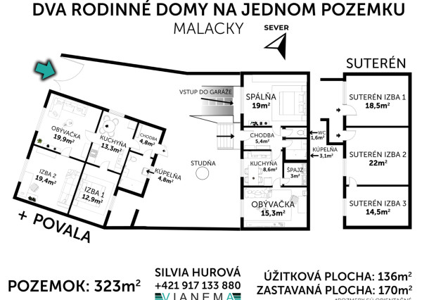 NA PREDAJ! 2 domy na 1 pozemku, M.R. Štefánika, Malacky
