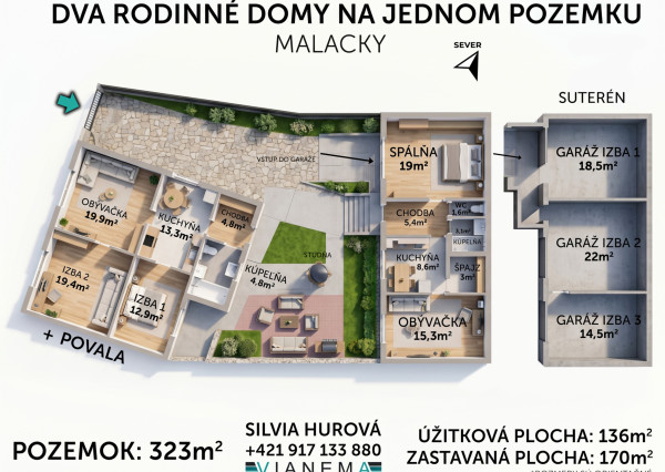 NA PREDAJ! 2 domy na 1 pozemku, M.R. Štefánika, Malacky