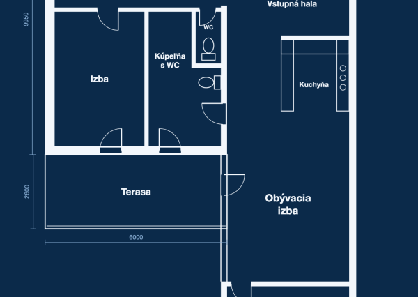 Pôvodne 5i byt prerobený na pekný 4i, dve terasy, po kompletnej rekonštrukcii, 141,4 m²