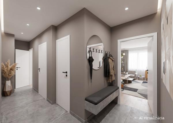 3 izbový byt, 68m2, zasklenná loggia 6m, Michalovská, Košice